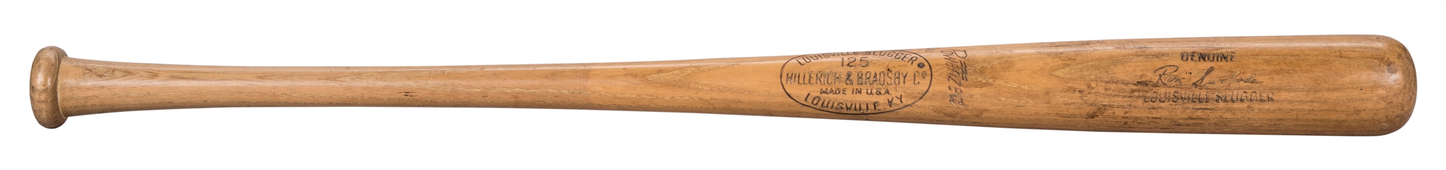 1966-67 Ron Swoboda Game Used Louisville Slugger H&B Professional Model Bat (MEARS A9)